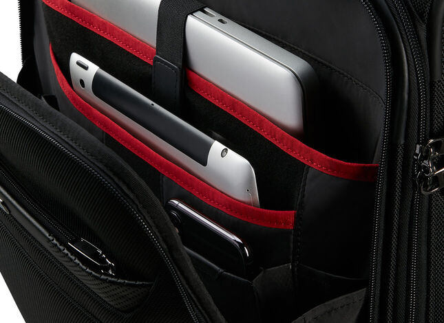 Front pocket with laptop compartment