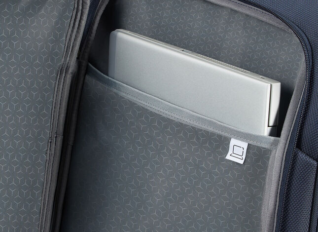 Front pocket with laptop compartment