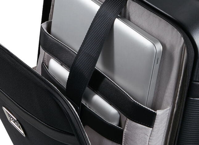 Front pocket with laptop compartment