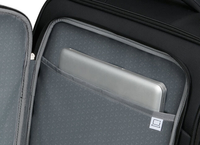 Front pocket with laptop compartment