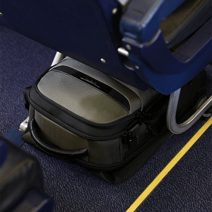 Underseat carry-on backpack