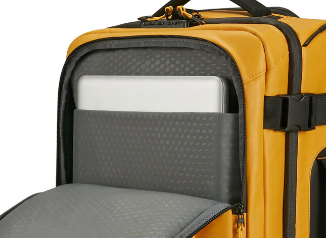 Front pocket with laptop compartment