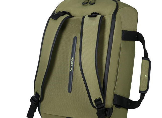 With backpack straps