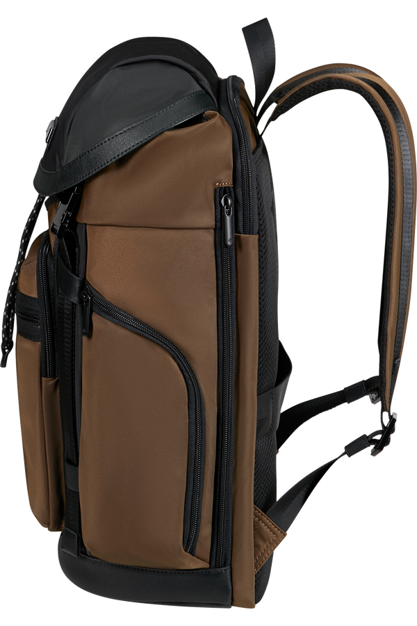 Samsonite Relyon Backpack M 15.6'' with flap  Brown