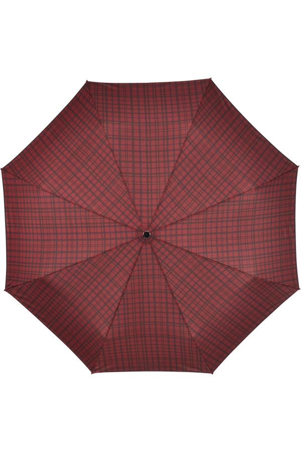 Samsonite Wood Classic S 3 Sect. Auto O/C Short  Bordeaux Scottish