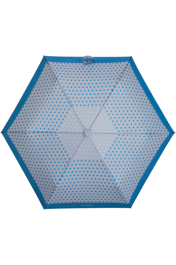 Samsonite Alu Drop S 3 Sect. Manual Flat  Blue Dots