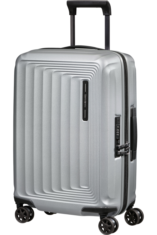 Samsonite Nuon Spinner Expandable 55cm  Matt Silver