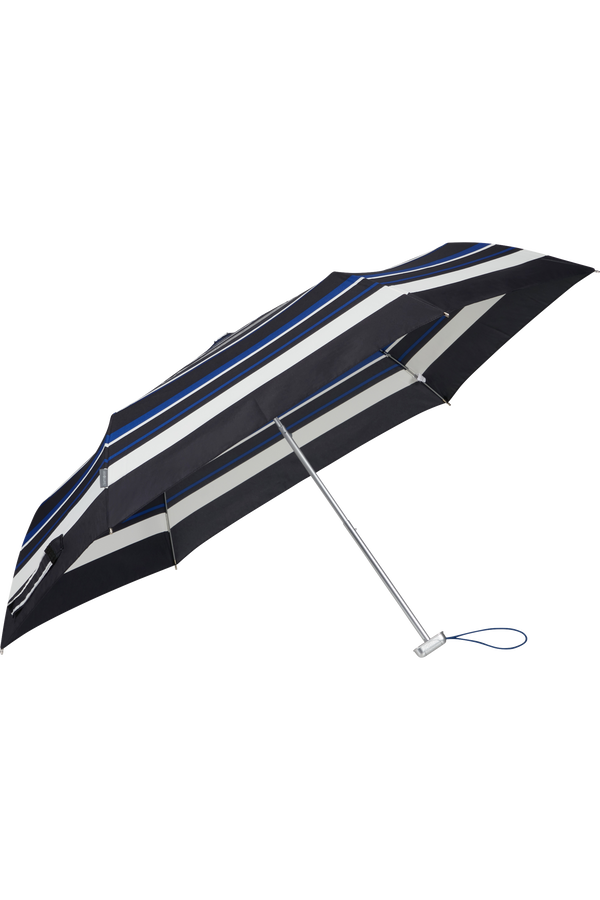 Samsonite Alu Drop S 3 Sect. Manual Flat  Blue Stripes