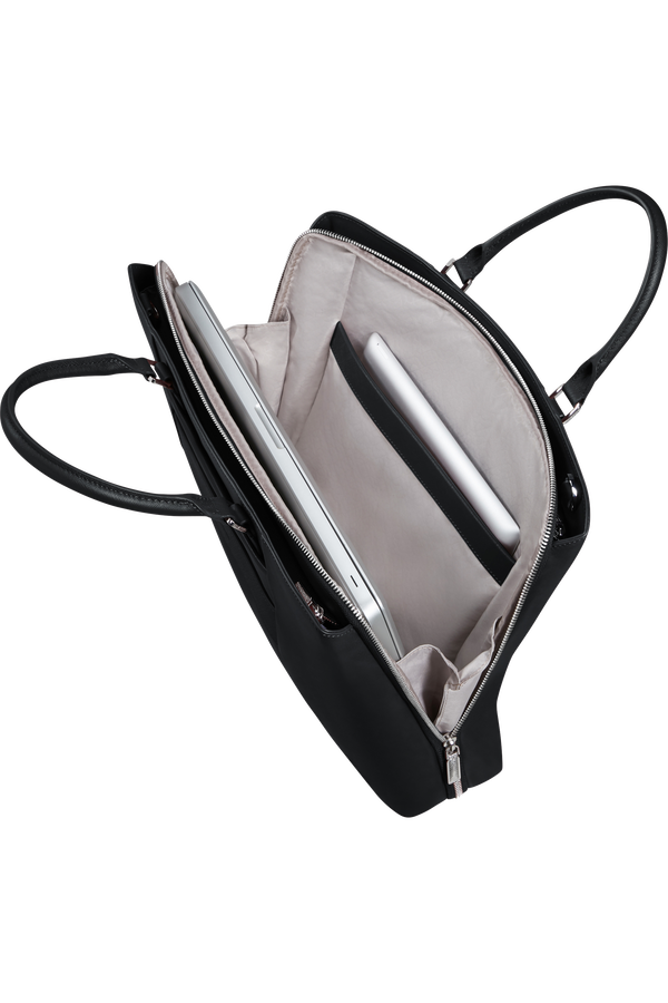 Image Biz Leather Briefcase 15.6" | Samsonite Image Biz Leather Briefcase 15.6'  Black