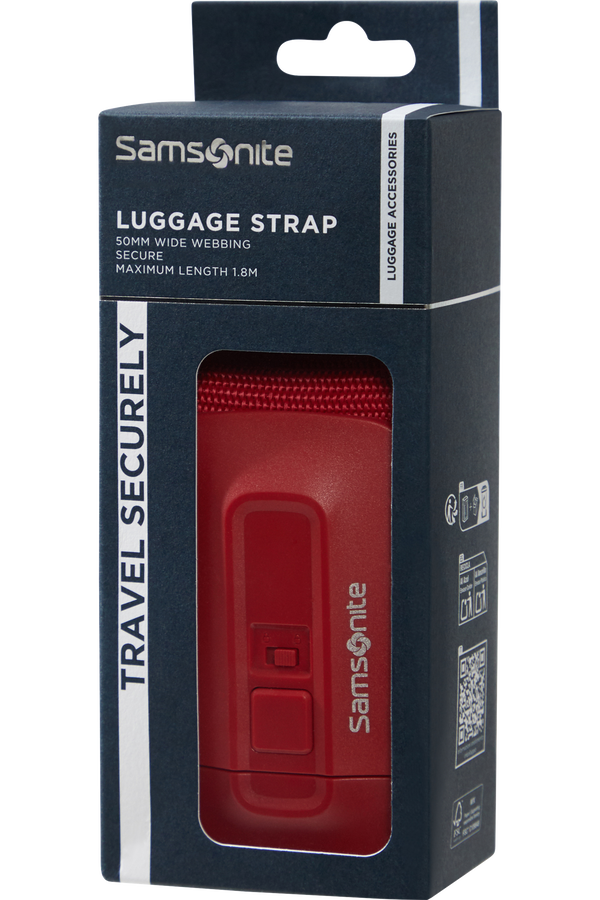 Samsonite Ta Revolution Luggage Strap 50mm  Red