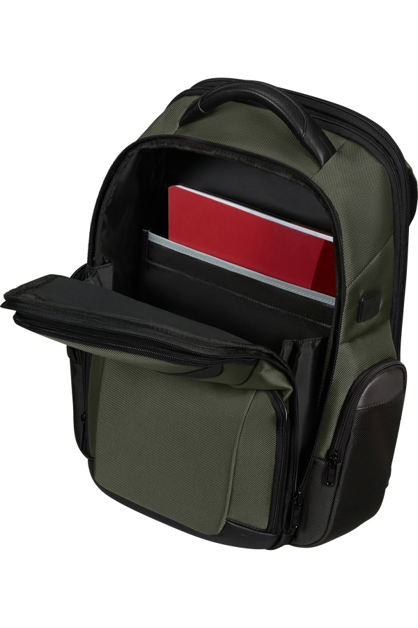 Samsonite Pro-Dlx 6 Backpack 3 Volume Expandable 15.6'  Green