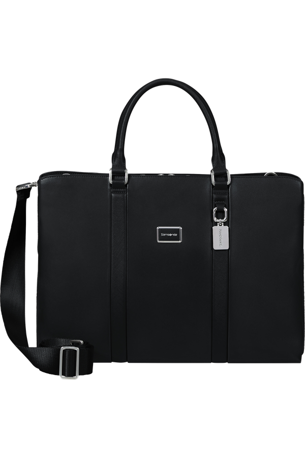 Image Biz Leather Briefcase 15.6" | Samsonite Image Biz Leather Briefcase 15.6'  Black