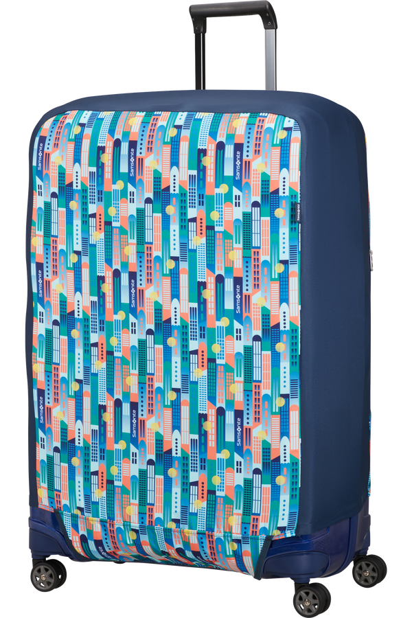 Samsonite Ta Revolution Foldable Luggage Cover XL  City Print