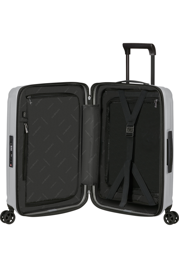 Samsonite Nuon Spinner Expandable 55cm  Matt Silver