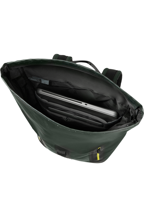 Samsonite Coatify Biz Rolltop Backpack 15.6'  Dark Teal/Lime