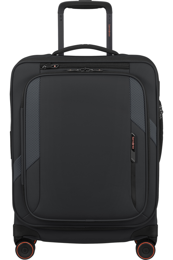 Samsonite Glazed Spinner Expandable 55cm  Black