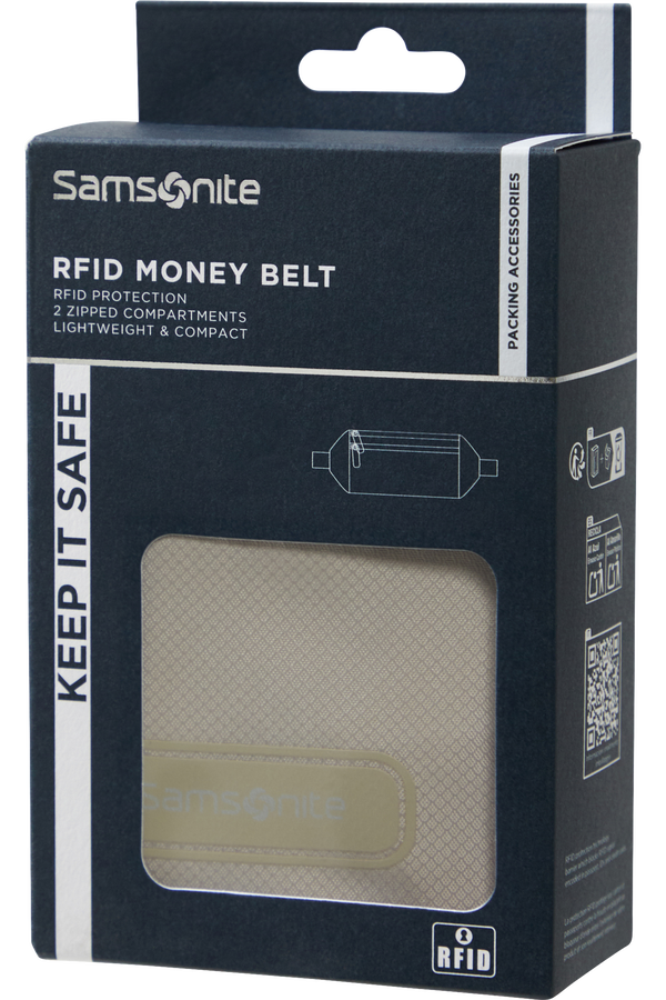 Samsonite Ta Revolution RFID Money Belt  Eclipse Grey