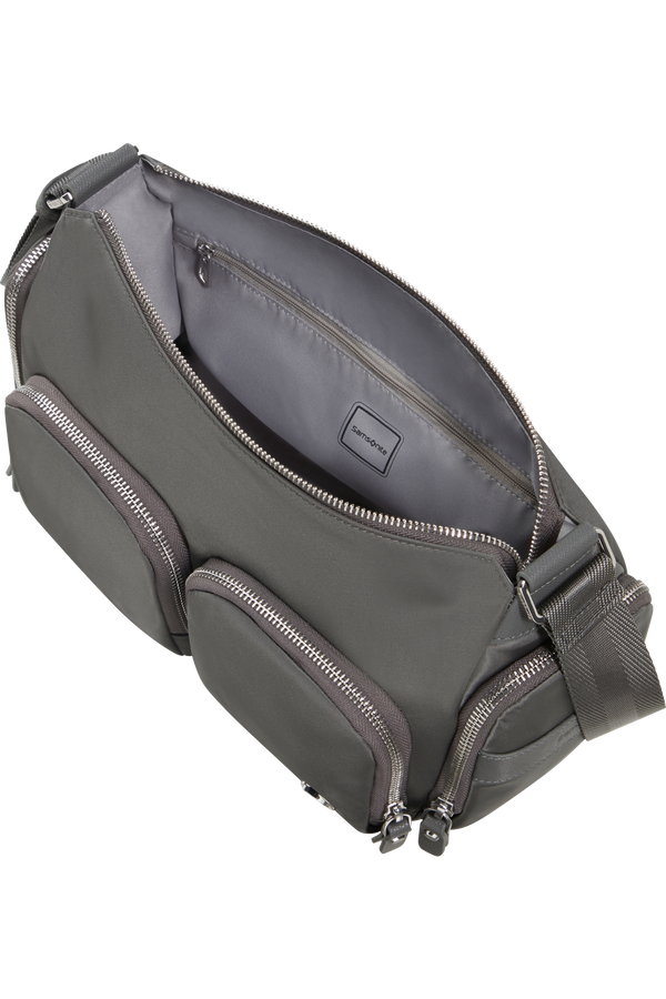 Samsonite Karissa Evo Shoulder Bag Multi Pkt  Gunmetal Green