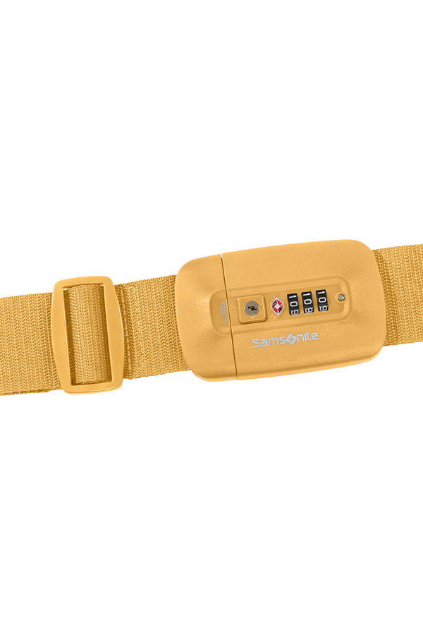 Samsonite Ta Revolution Luggage Strap/TSA Lock  Yellow