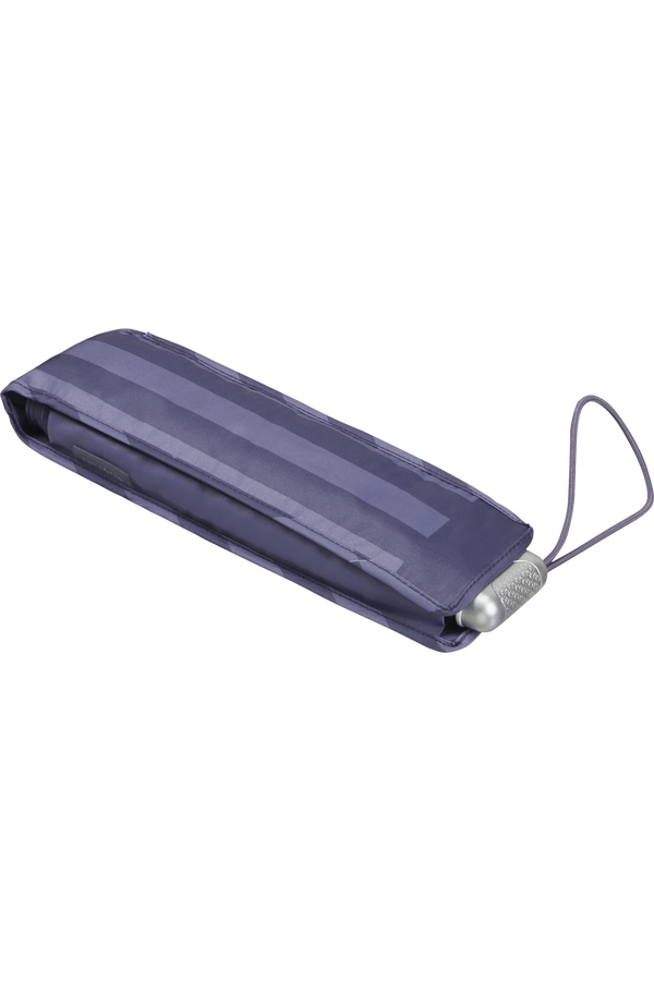Samsonite Alu Drop S 3 Sect. Manual Flat  Smokey Violet Stripes