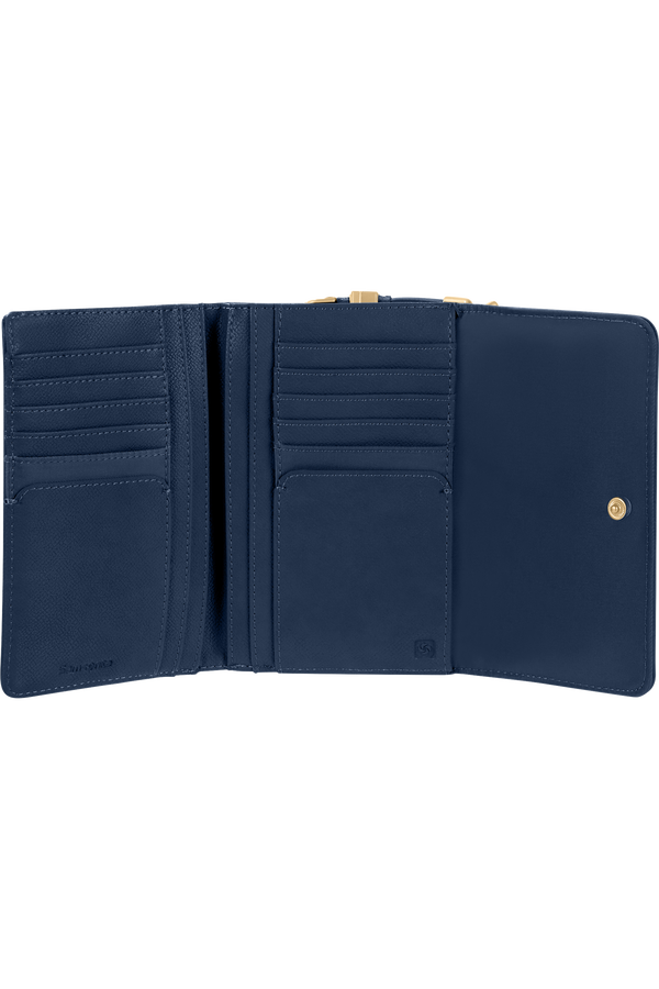Samsonite Karissa Slg Wallet 12CC+ZIP EXT M  Dark Navy