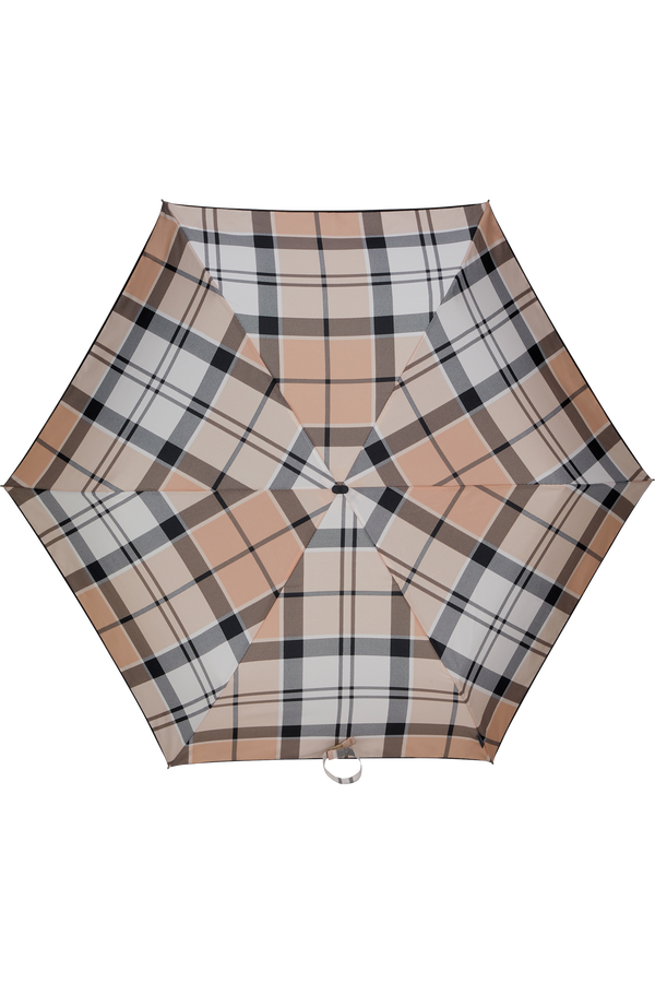 Samsonite Alu Drop S 3 Sect. Manual Flat  Beige Check