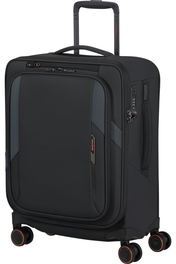 Samsonite Glazed Spinner Expandable 55cm  Black