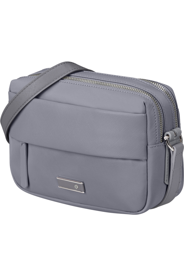Samsonite Zalia 3.0 Shoulder Bag 2 Comp  Silver Grey