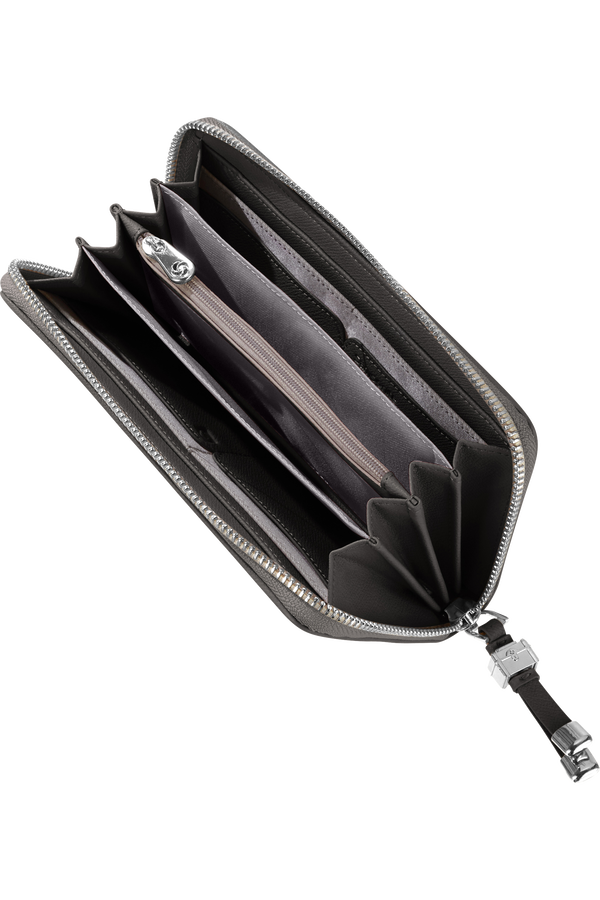 Samsonite Karissa Slg Wallet ZIP Around L  Black