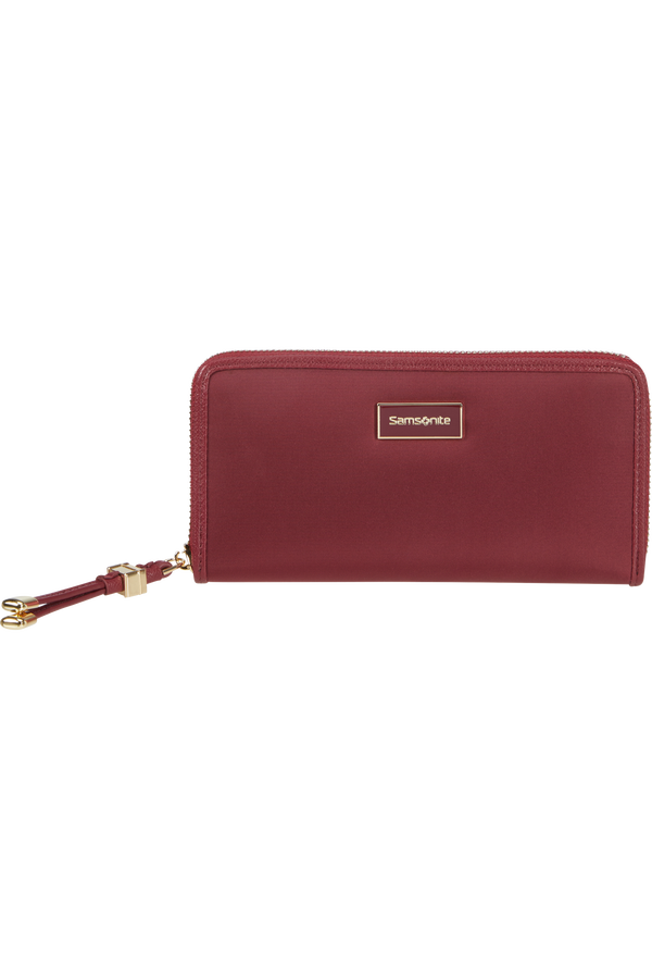 Samsonite Karissa Slg Wallet ZIP Around L  Dark Bordeaux