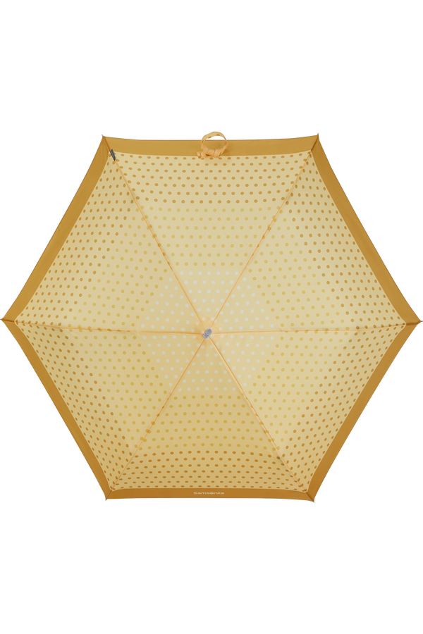 Samsonite Alu Drop S 3 Sect. Manual Flat  Yellow Dots