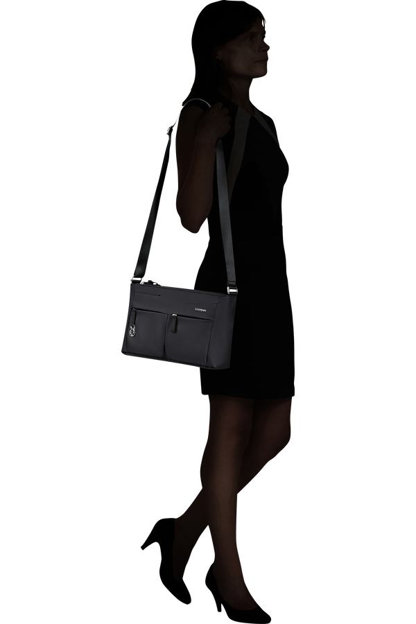 Samsonite Move 5.0 Horiz. Shoulder Bag + Flap  Black