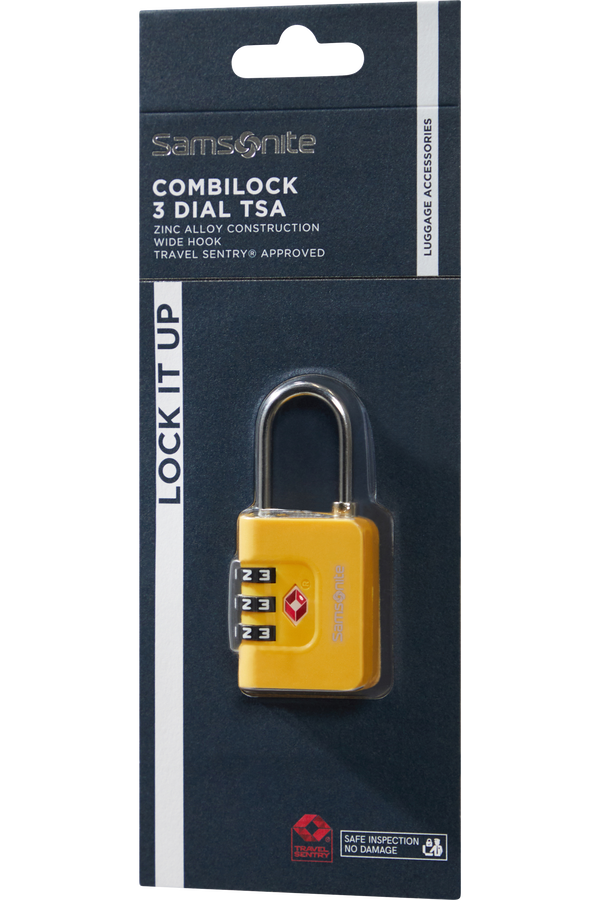 Samsonite Ta Revolution Combilock 3 dial TSA  Yellow