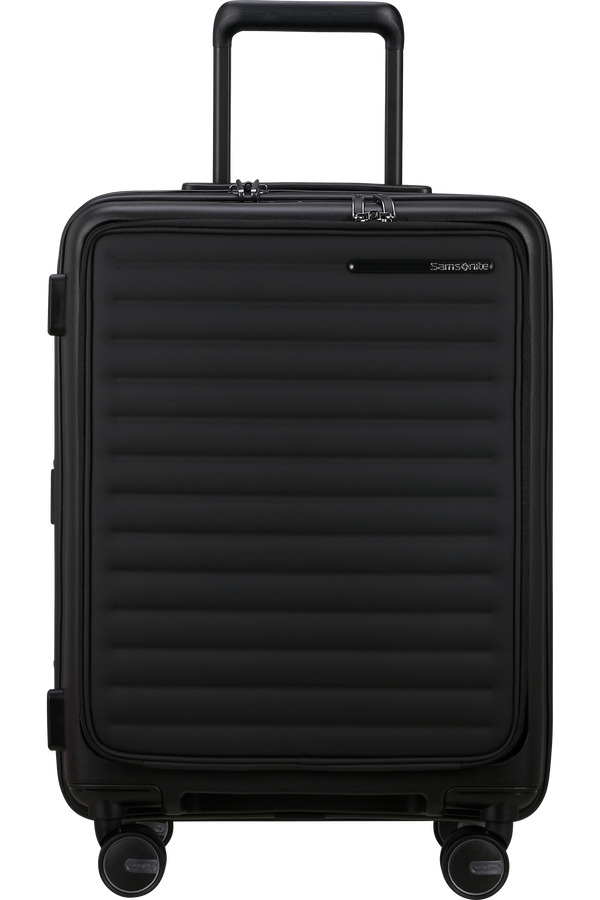 Samsonite Restackd Spinner Expandable Easy Access 55cm  Black