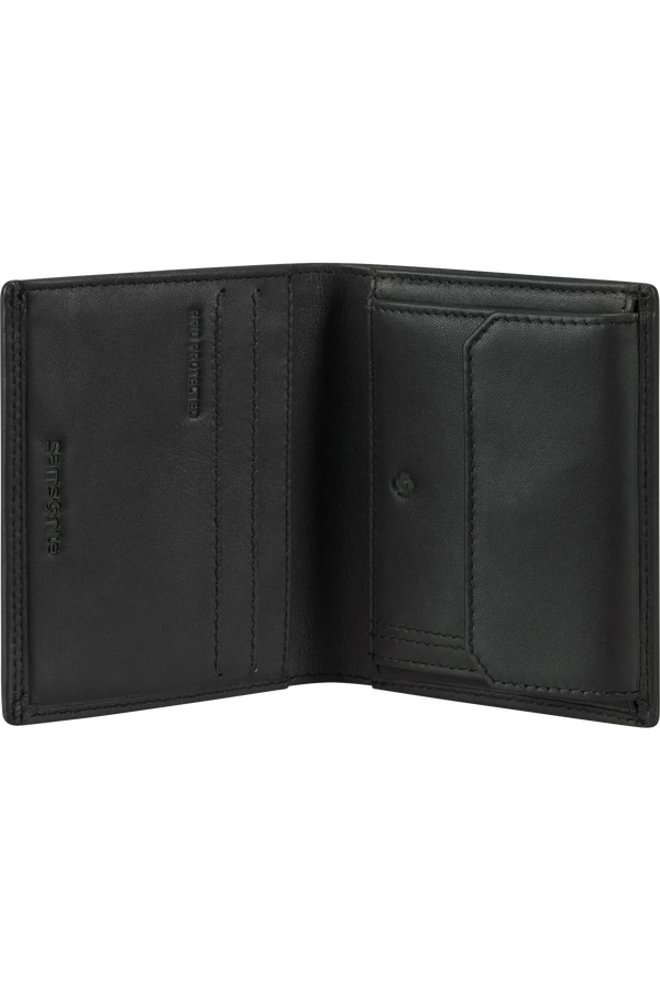 Samsonite Attack 2 Slg 124 - WAL S 3/2CC+COIN+C  Black