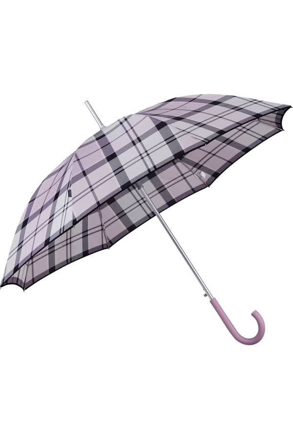 Samsonite Alu Drop S Sticky Lady Auto Open  Lavender Check