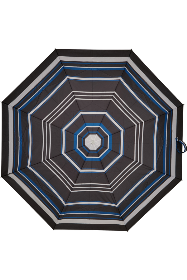 Samsonite Alu Drop S Safe 3 Sect. Auto O/C  Blue Stripes