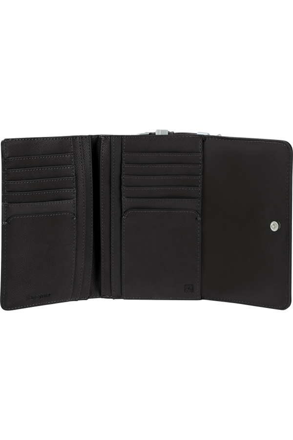 Samsonite Karissa Slg Wallet 12CC+ZIP EXT M  Black