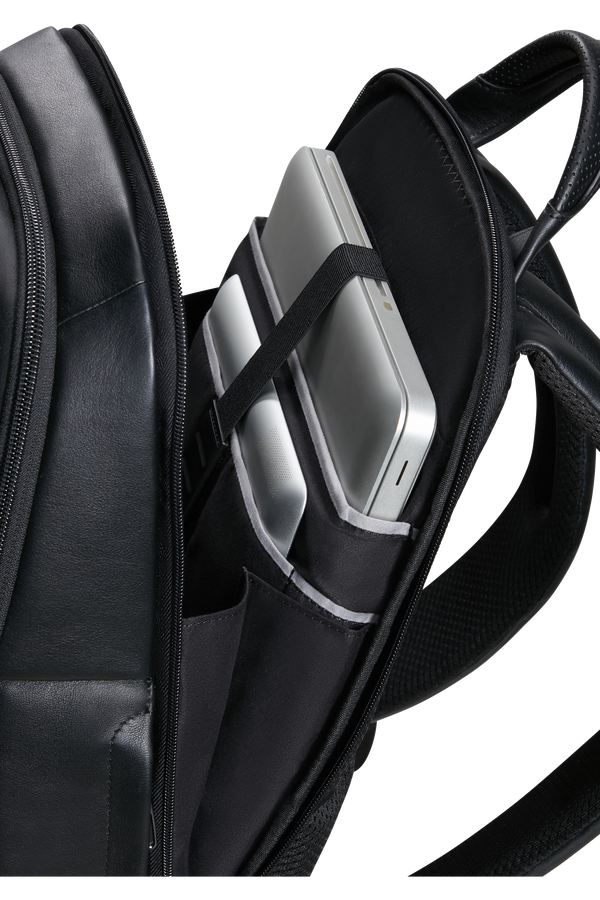 Samsonite Pro-Dlx 6 Leather Backpack 14.1'  Black