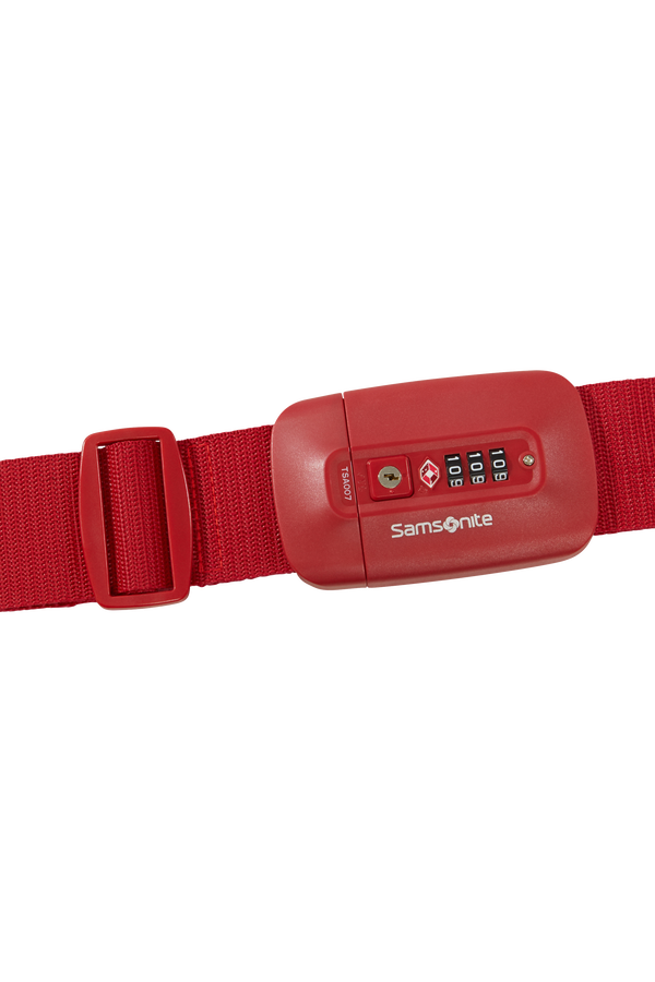 Samsonite Ta Revolution Luggage Strap/TSA Lock  Red