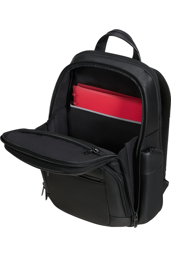 Samsonite Pro-Dlx 6 Leather Backpack 15.6'  Black