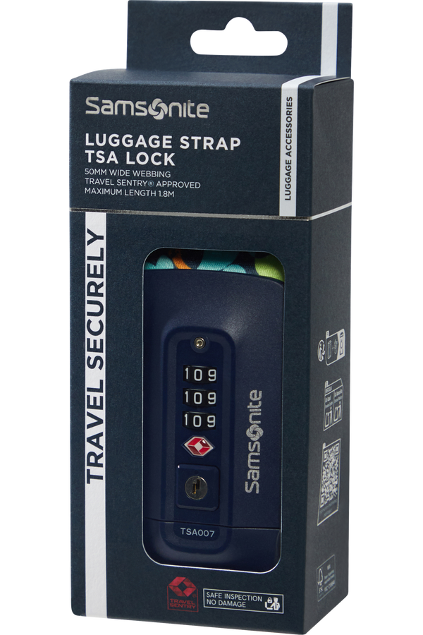 Samsonite Ta Revolution Luggage Strap/TSA Lock  Colorwave