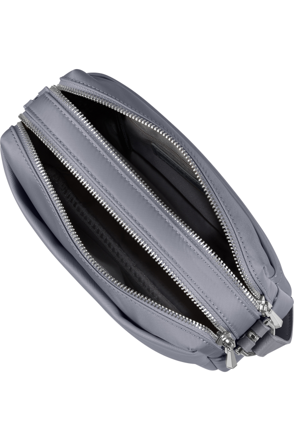 Samsonite Zalia 3.0 Shoulder Bag 2 Comp  Silver Grey