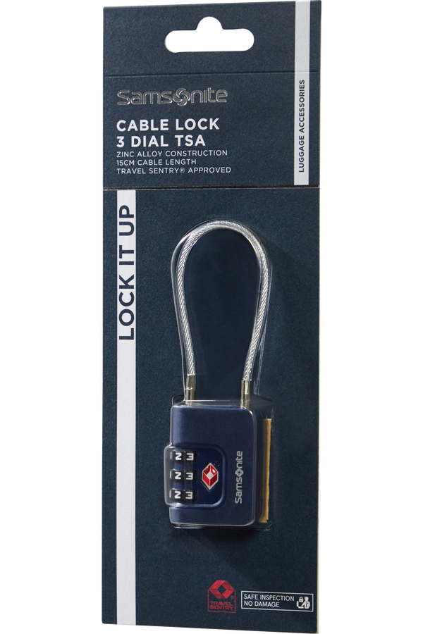 Samsonite Ta Revolution Cablelock 3 dial TSA  Midnight Blue