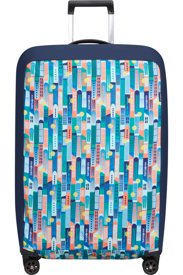 Samsonite Ta Revolution Foldable Luggage Cover L  City Print