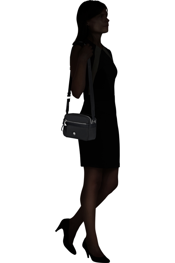 Samsonite Karissa Evo Shoulder Bag 2 Comp  Black