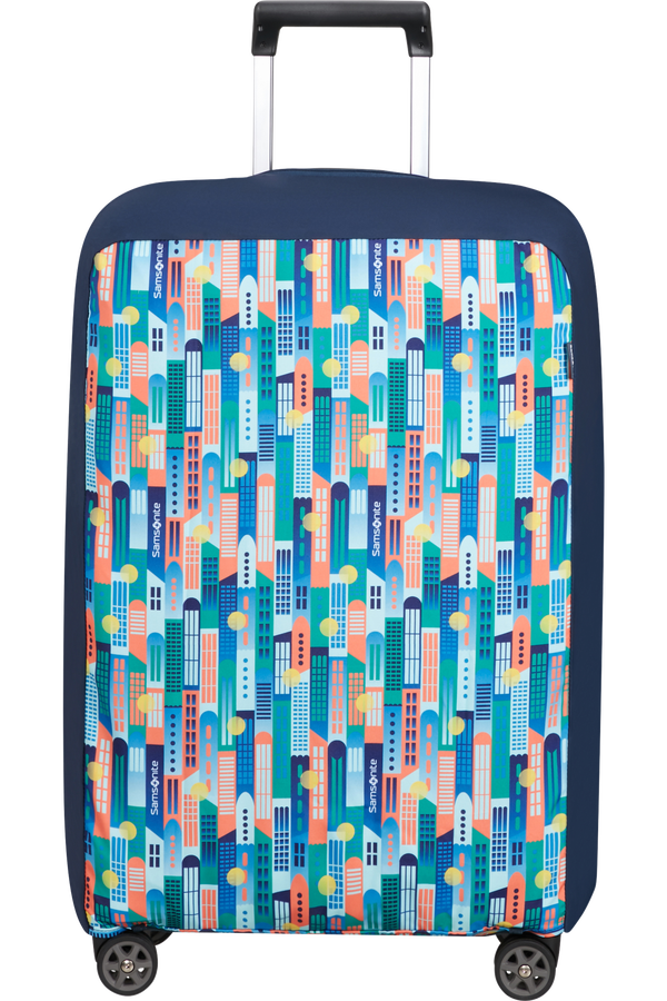 Samsonite Ta Revolution Foldable Luggage Cover M  City Print