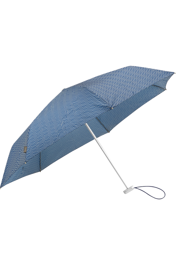 Samsonite Alu Drop S 3 Sect. Manual Flat  Geometric Blue Print