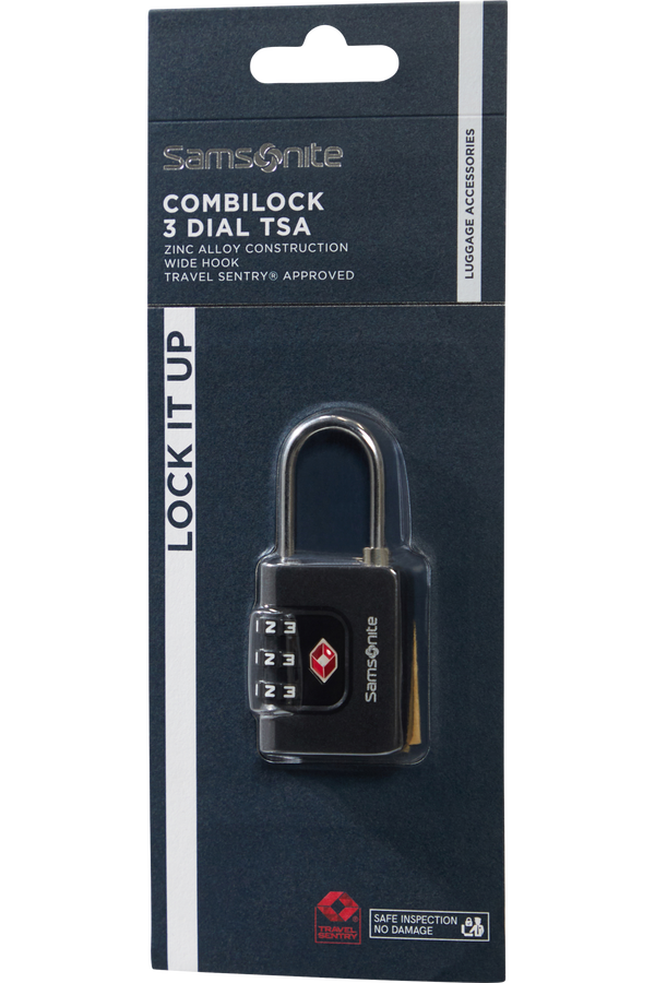 Samsonite Ta Revolution Combilock 3 dial TSA  Black