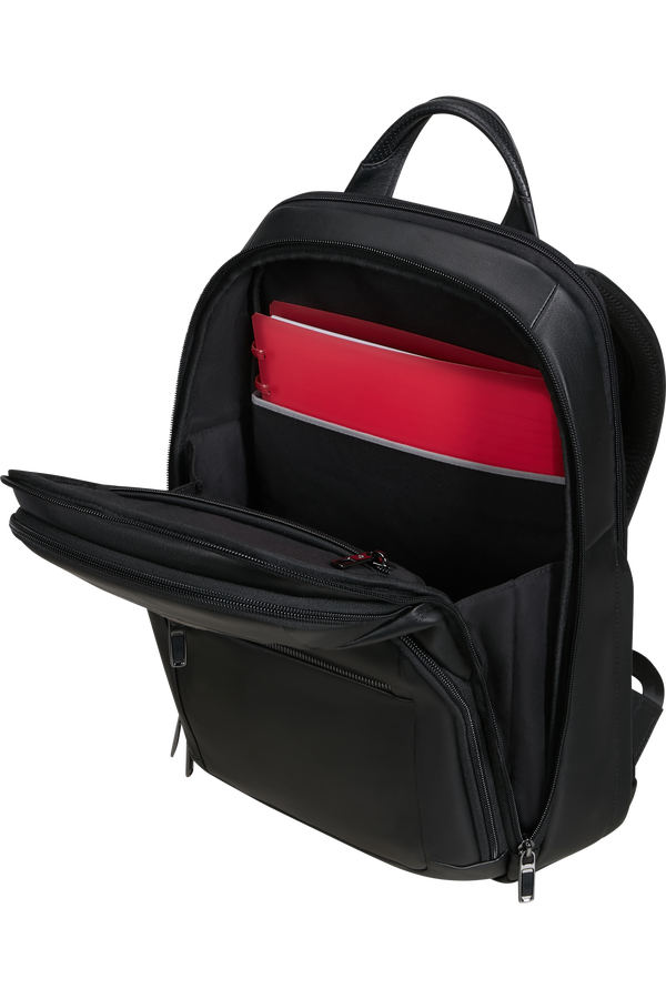 Samsonite Pro-Dlx 6 Leather Backpack 14.1'  Black